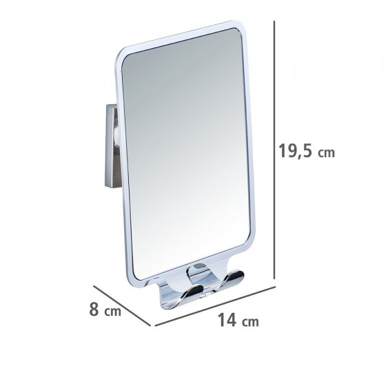 Vacuum-Loc® Antibeschlagspiegel Mod. Quadro, Befestigen ohne bohren 