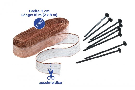 Schnecken-Stopp 8 Meter 2er Set, effektive Schneckenabwehr 