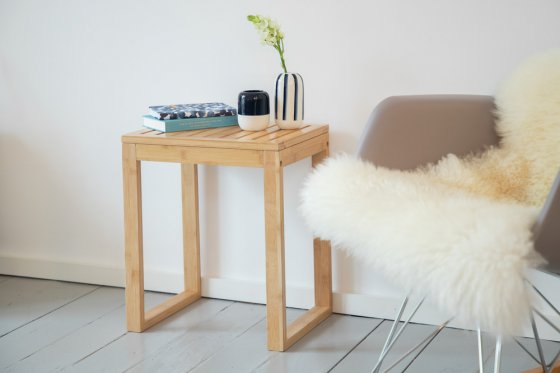 Badhocker Mod. Bamboo, Hocker aus Bambus 