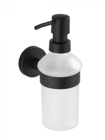 Seifenspender Mod. Bosio Edelstahl Black matt, Fassungsvermögen ca. 200 ml 