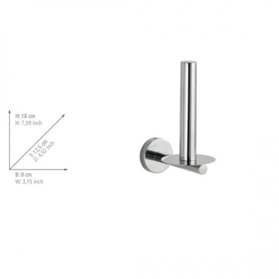 Toiletten-Ersatzrollenhalter Mod. Bosio Edelstahl glänzend, rostfrei