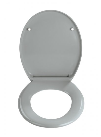 Premium WC-Sitz Mod. Ottana Hellgrau, aus antibakteriellem Duroplast