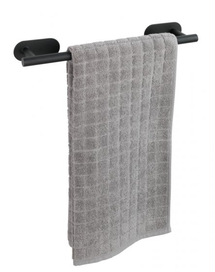 Turbo-Loc® Badetuchstange Mod. Orea Black Matt, 40 cm, Befestigen ohne bohren