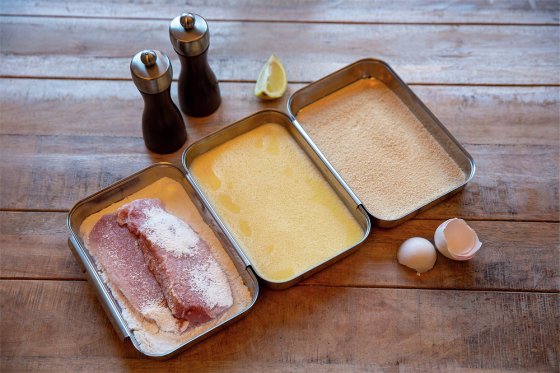 Panier-Set Edelstahl 3-teilig, rostfrei, spülmaschinengeeignet 
