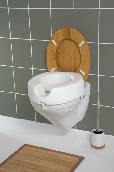 WC Sitz-Erhöhung Mod. Secura, 150 kg Tragkraft, erhöhte Sitzposition