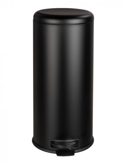 Treteimer Mod. Leman Easy Close Schwarz 30 L, mit herausnehmbarem Einsatz