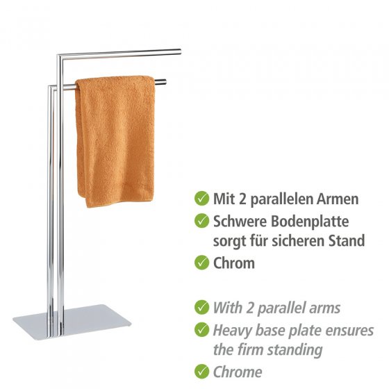 Handtuchständer Mod. Recco mit 2 Armen, Kleiderständer 
