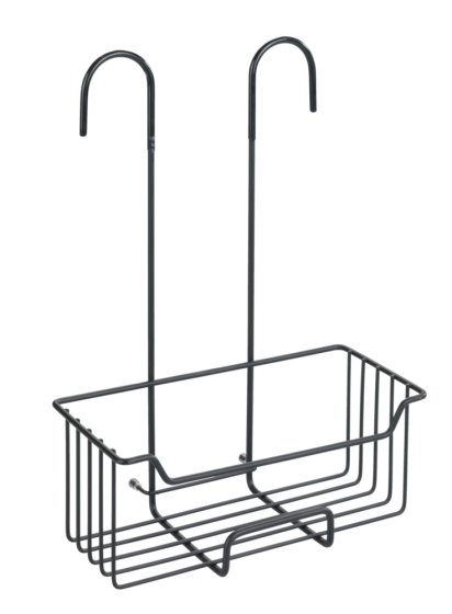 Thermostat-Dusch-Caddy Mod. Milo Schwarz matt Edelstahl, rostfrei 