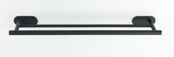 Turbo-Loc® Badetuchstange Duo Mod. Orea Black Matt, 60 cm, Befestigen ohne bohren 