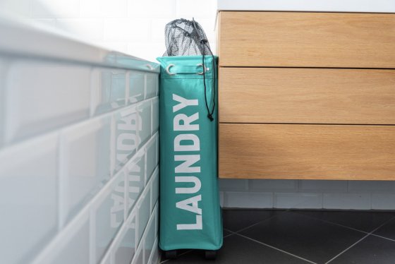 Wäschesammler Mod. Corno Petrol, Wäschekorb, 43 l 