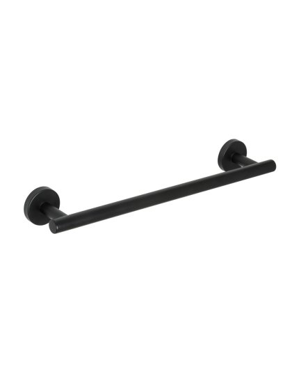 Badetuchstange Mod. Bosio Schwarz Matt, rostfrei, 40 cm 