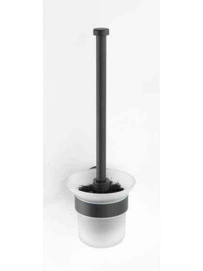 WC-Garnitur Mod. Bosio offen Edelstahl Black matt, rostfrei 
