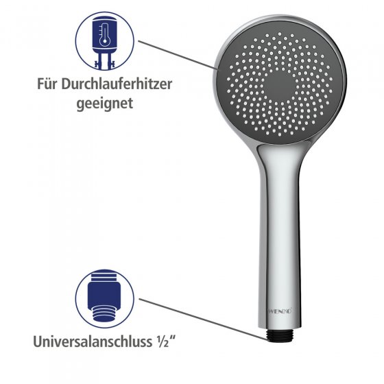 Duschkopf Watersaving Ø 9,6 cm, mit Wasserspar-System 