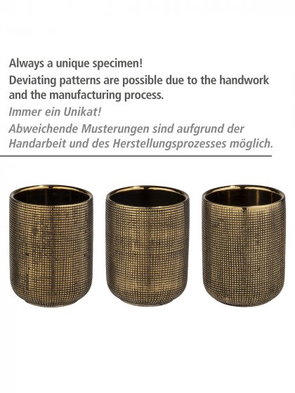 Keramik WC-Garnitur Mod. Rivara Gold, handbemalt 