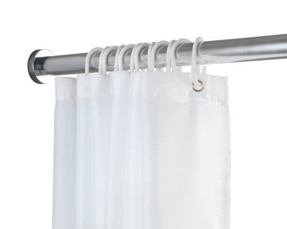 Teleskop-Duschstange Mod. Luz 110 - 185 cm, Chrom, ausziehbar, aus rostfreiem Edelstahl 
