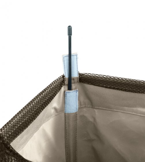 Wäschesammler Mod. Quadro Beige, Wäschekorb, 79 l 