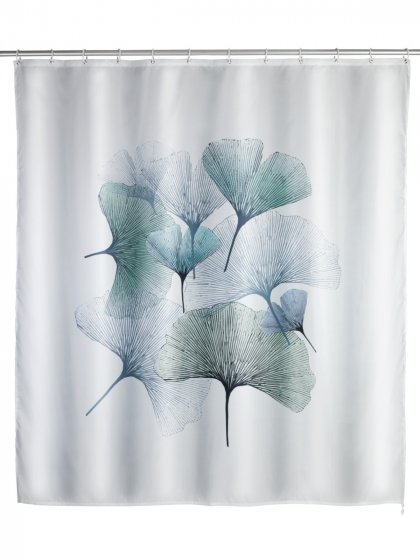 Anti-Schimmel Duschvorhang Mod. Ginkgo, antibakteriell beschichtet