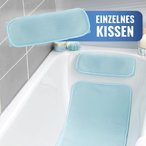 Badewannenmatte mit Kissen, aus 100% druckentlastendem Polyester-3D-Mesh-Gewebe 