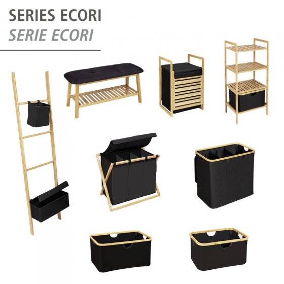 Wäschekorb Mod. Ecori, Textilien aus 100 % recyceltem Polyester 