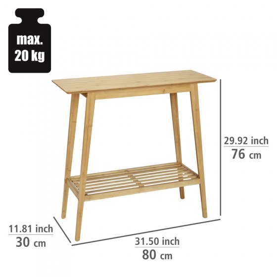 Konsolentisch Mod. Kona, aus FSC®-zertifiziertem Bambus