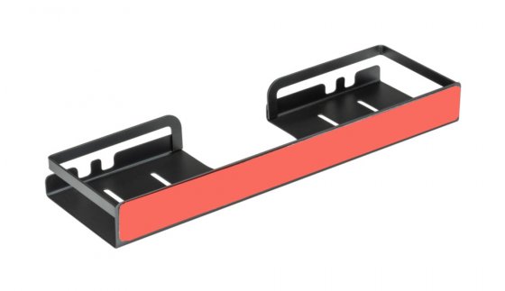 Turbo-Loc® Duschstangencaddy Mod. Altarella S, Schwarz, aus Edelstahl 