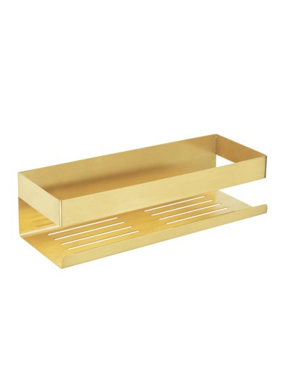 Turbo-Loc® Wandablage Mod. Genova Gold Matt, Befestigen ohne Bohren 