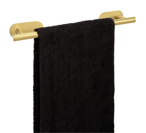 Turbo-Loc® Badetuchstange Mod. Orea Gold, 40 cm, Befestigen ohne bohren 