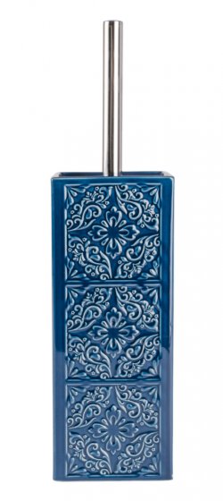 WC-Garnitur Mod. Cordoba Blau Keramik, mit spanischen Ornamenten