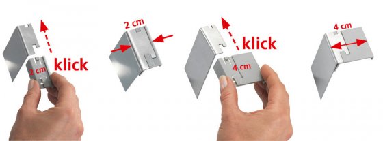 Türgarderobe Mod. Asola mit 5 Haken Edelstahl, rostfrei