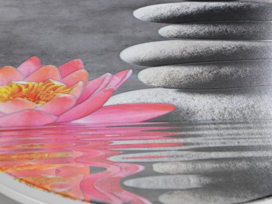 WC-Sitz Mod. Water Lily mit Relief, aus bruchstabilem Thermoplast 