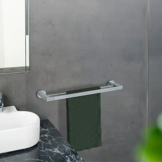UV-Loc® Badetuchstange Duo Mod. Maribor, Befestigen ohne Bohren mit innovativem Klebesystem