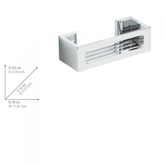 Turbo-Loc® Wandablage Mod. Bralia Chrom, befestigen ohne bohren