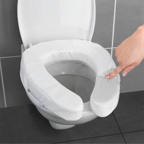 WC-Sitzpolster Mod. Soft weiß, gepolsterte Sitzerhöhung
