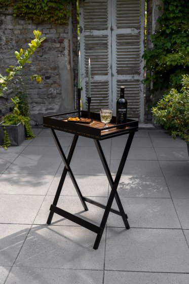 Beistelltisch mit Tablett Mod. Taba , FSC® zertifiziertes Akazienholz