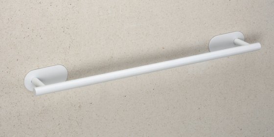 Turbo-Loc® Badetuchstange Uno Mod. Orea White matt, 60 cm, aus rostfreiem Edelstahl 