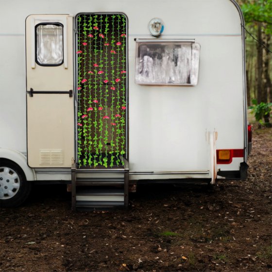 Blättervorhang Rosen, schützt vor Insekten & Blicken 