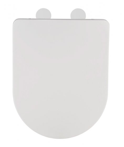 WC-Sitz Mod. Galati Weiß matt, aus Duroplast, Soft-Touch-Effekt 