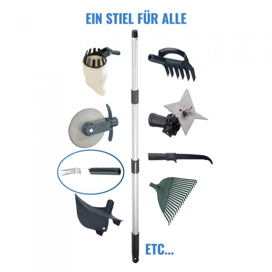 Unkrautstecher mit Teleskopstiel, ausziehbar von 56 - 122 cm 
