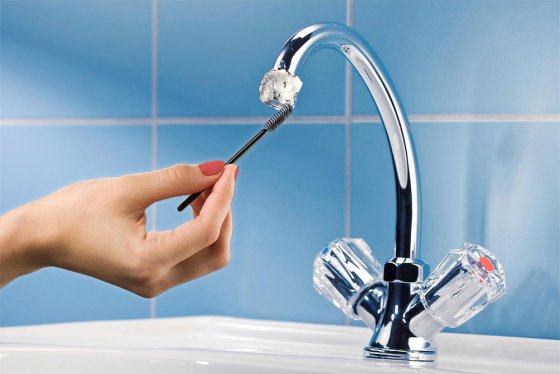 Entkalkungsgel mit Bürste, 3er Set, mit frischem Zitrusduft 