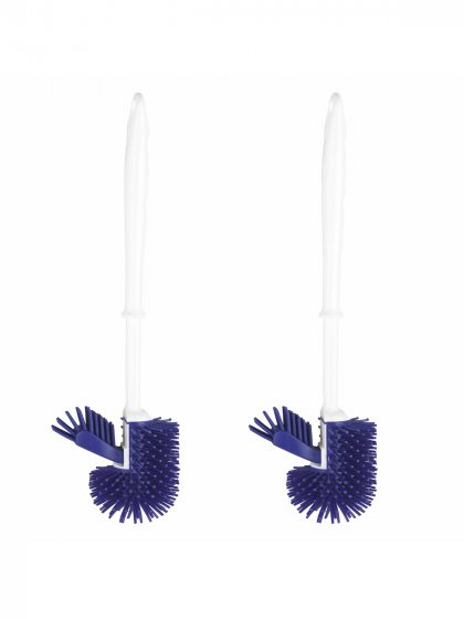 WC-Hygiene-Garnitur, Lila, 2er set, mit Randbürste 