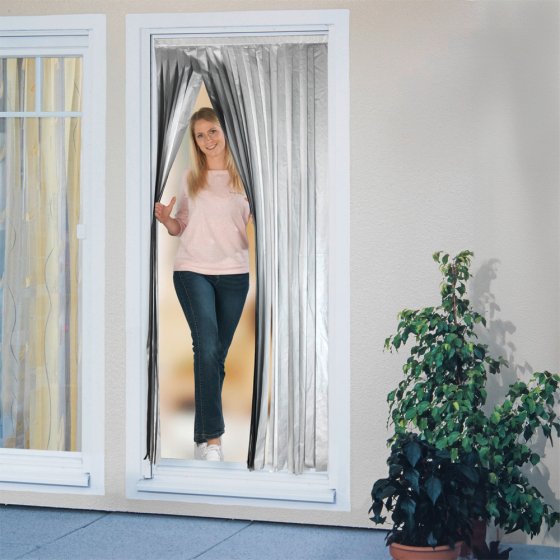 Türvorhang Thermo 2in1, reflektiert Sonneneinstrahlung 