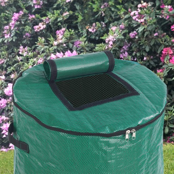 Komposter faltbar, 2er Set, Grün, Fassungsvermögen je 125 l 