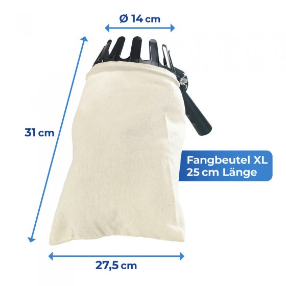 Obstsammler XL mit Teleskopstiel, 270º-Knickgelenk 
