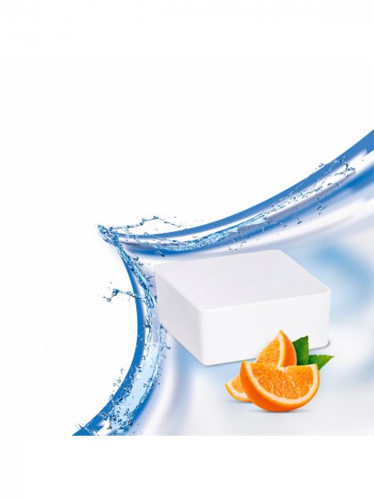 Raumentfeuchter Mod. Cube Nachfüller 1000 g mit Orangenduft, 3er Set, Luftentfeuchter Nachfüllpack 