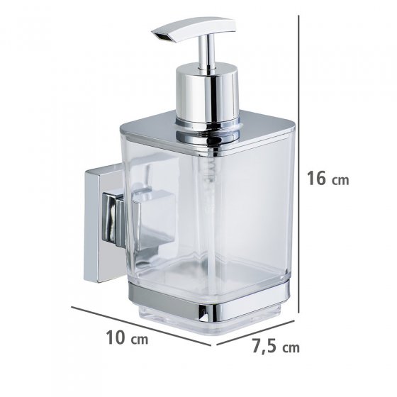 Vacuum-Loc® Seifenspender Mod. Quadro Edelstahl, Befestigen ohne bohren