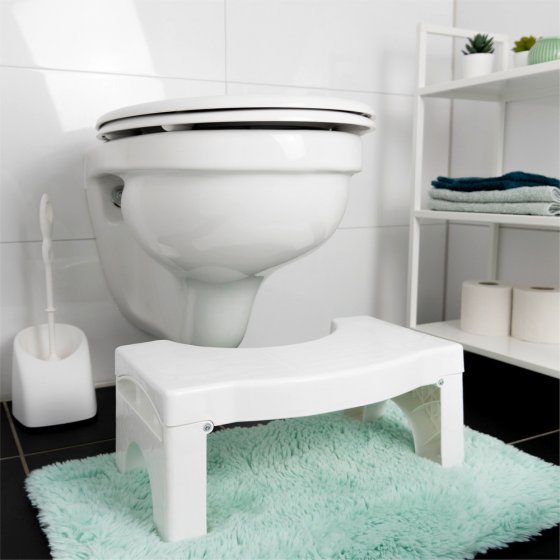 Faltbarer Toiletten-Fußhocker, belastbar bis 100 kg 