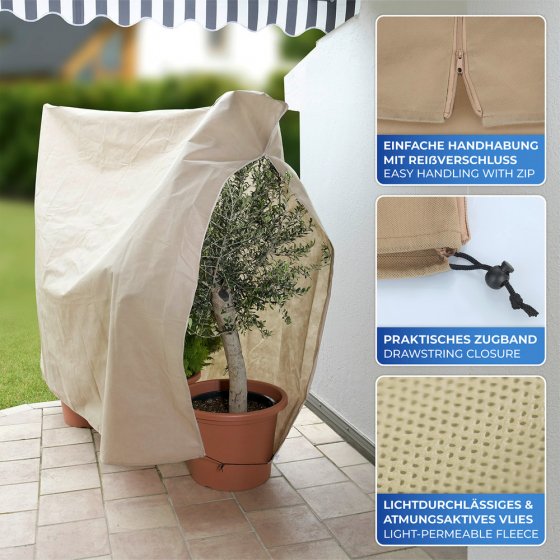 Pflanzenschutz Mod. Vlies 240 x 200 cm, mit Frostschutz 