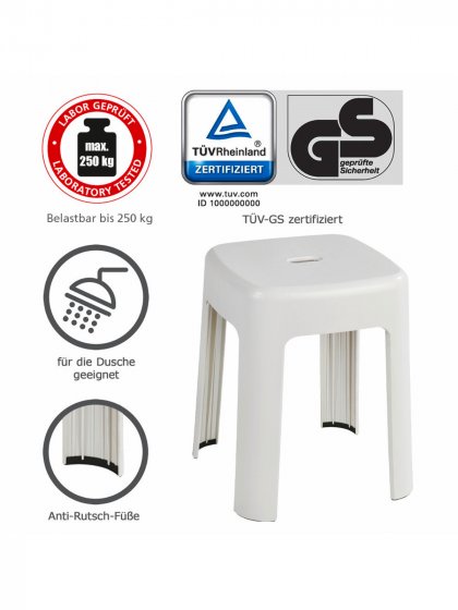 Hocker Mod. Alaska, belastbar bis 250 kg 