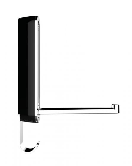 Klapphaken Premium Mod. Sigma Nachtschwarz, klappbarer Wandhaken