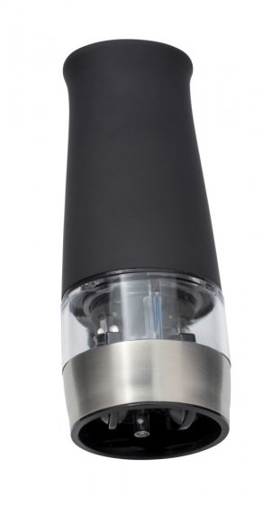Elektrische 2in1 Salz- und Pfeffermühle, Schwarz, Batteriebetrieben